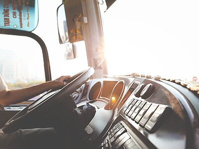 Innenraum eines Lkw