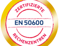 SDC Datacenter-Logo, umrandet von einem goldenen Kreis